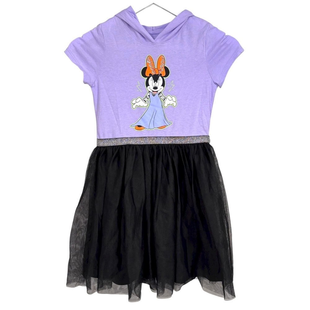 Minnie Mouse Purple & Black Tutu Halloween Dress Girl’s Size 7/8 NWT